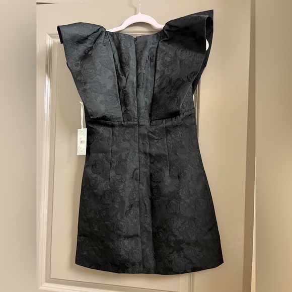 TUCKERNUCK HYACINTH HOUSE Black Jacquard Tanya Mini Dress XS NWT - Picture 5 of 9